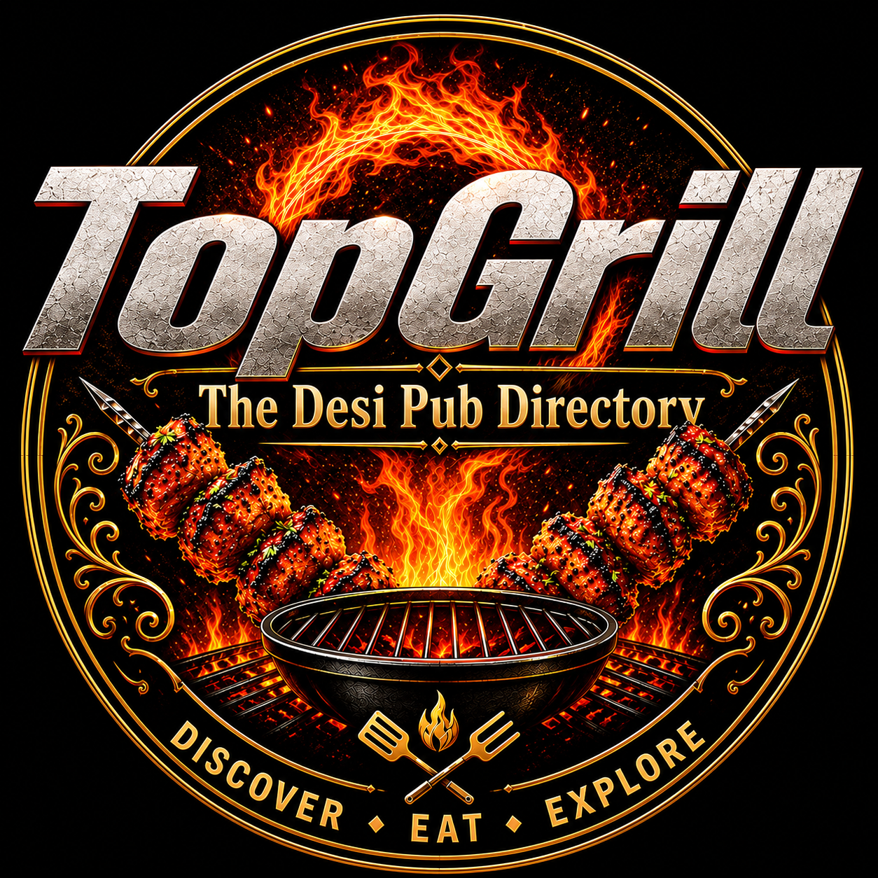 Top Grill — The Desi Pub Directory. Discover, Eat, Explore.